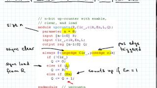 Verilog for Registers and Counters [upl. by Carolann]