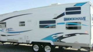 2009 shockwave 23fbspl toy hauler rv arizona [upl. by Kenison388]