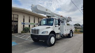 Altec AM55 MH Over Center Bucket Boom on 2014 Freightliner M2 106 4x4 Utility Truck W9313 [upl. by Anaele401]