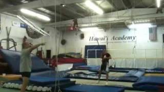 the quotHurricanequot on trampoline quintuple twisting triple layout Justice Frangipane [upl. by Jolynn]