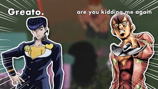 YBA Josuke beats Leaky Eye Luca in 5 seconds  random stuff 2 [upl. by Noleta]