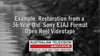 Bringing History Back to Life Restoration of a 36 Year Old EIAJ Format Open Reel Videotape [upl. by Sirac]