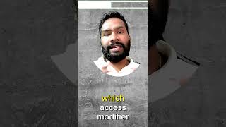 What are the different access modifiers in salesforce Apex  sfdcpanther pantherschools shorts [upl. by Eddana]