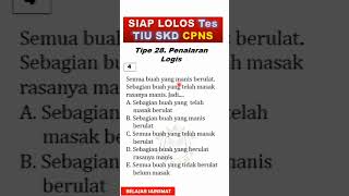 Soal Tipe 28 No 4 Tes TIU CPNS Penalaran Logis Shorts [upl. by Leroj]