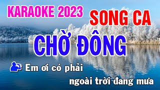 Chờ Đông Karaoke Song Ca Nhạc Sống  Phối Mới Dễ Hát  Nhật Nguyễn [upl. by Airtemed763]