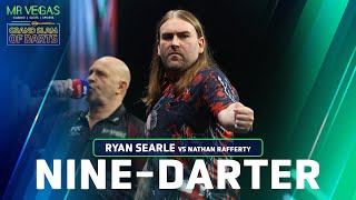 NINE DARTER Ryan Searle v Nathan Rafferty  2023 Mr Vegas Grand Slam of Darts [upl. by Linnie]