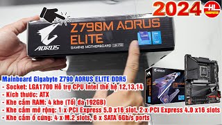 Review Mainboard Gigabyte Z790 AORUS ELITE​ DDR5 Và cách lắp đặt  Vi Tính Huỳnh Lâm [upl. by Bordy44]