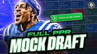 ITS MOCK DRAFT SEASON ⎮ Full PPR Mock Draft 2024 Fantasy Football [upl. by Ognimod]