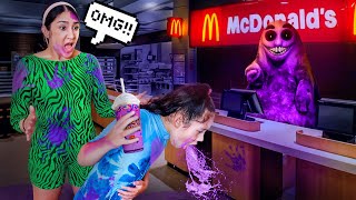 Cant BELIEVE Suri DRANK The McDonalds GRIMACE SHAKE Bad Idea  Jancy Family [upl. by Benildis]