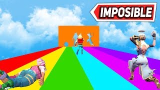 NUEVO SLIDE IMPOSIBLE ARCOIRIS FORTNITE PARKOUR SLIDE [upl. by Hole]