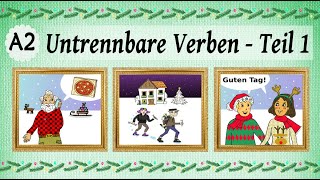 Deutsch lernen 33 Untrennbare Verben 1️⃣ A2 Learning German inseparable verbs [upl. by Toscano]