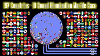 197 Countries  10 Round Eliminations  WORLD MARBLE RACE 2 [upl. by Annocahs]