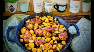 Pilons de poulet aux pommes de terre au fourSuperbe marinade [upl. by Bonilla]