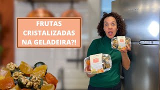 FRUTAS CRISTALIZADAS NA GELADEIRA  MAZÉ DOCES [upl. by Zetram]