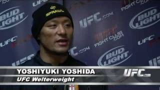 Koscheck vs Yoshida UFC Fights for the Troops preevent interview [upl. by Anomahs]