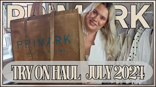 HUGE NEW IN PRIMARK TRY ON HAUL Size 1416 JULY 2024 Summer Neutrals  Clare Walch [upl. by Sillig337]