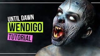 WENDIGO  Until Dawn  Makeup Tutorial Halloween SFX SPOOKTOBER [upl. by Ailemac]