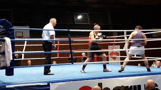 female boxing Borislava Goranova vs Maria StoyanovichRound 2 [upl. by Ahseinar]