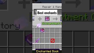 Best enchants for trident in Minecraft shorts [upl. by Ivers22]