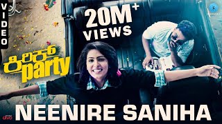 Neenire Saniha  Video Song  Kirik Party  Rakshit Shetty Samyuktha Hegde  Rishab Shetty [upl. by Oiragelo]