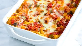 Easy Vegetable Lasagna Recipe  How to Make Fresh Vegetable Lasagna [upl. by Tammie]