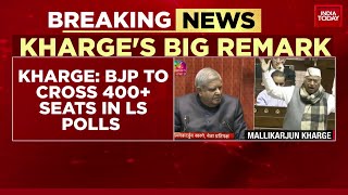 Mallikarjun Kharge Big Remark On Upcoming 2024 Election BJP To Cross 400 Seats In Lok Sabha Polls [upl. by Nnaeilsel]