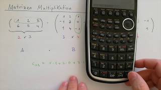 Matrizen multiplizieren mit dem Taschenrechner Casio CG20CG50 Mathe Physik amp Statistik by MaPhyX [upl. by Xirtaeb]