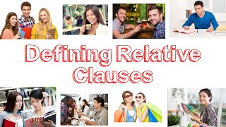 Defining Relative Clauses Subject  Learn English [upl. by Skylar]