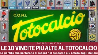 SERIE A Totocalcio Record le 10 VINCITE più ALTE della storia [upl. by Laius]