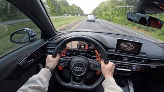 2018 Audi S4 30T  POV Test Drive  060 [upl. by Elspeth212]