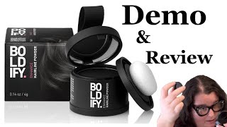 Boldify Hairline Powder demo and review Women’s hair thinning [upl. by Aurelie]