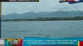 BP Kopiat Island sa Compostela Valley paboritong pasyalan ng mga mahilig magsnorkeling [upl. by Obie]