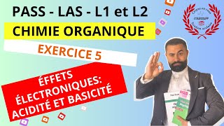 EXERCICES  ÉFFETS ÉLECTRONIQUES  ACIDITÉ ET BASICITÉ EN CHIMIE ORGANIQUE [upl. by Arikaahs]