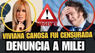 💥URGENTE💥 VIVIANA CANOSA DENUNCIO A JAVIER MILEI QUE POR CULPA DE EL ELLA SE QUEDO SIN TRABAJO💥 [upl. by Brink262]