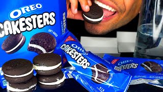 ASMR OREO CAKESTERS COMMERCIAL REVIEW RECIPE 2022 RETURN AD EATING SOUNDS CHANNEL TALKING CANDY [upl. by Seraphine887]