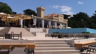 Porec May 2015  Ferry across to Valamar Isabella Island Resort HD [upl. by Dlaner]