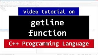 C getline Function  Reading an Entire Line from Streams  Video Tutorial [upl. by Knarf]