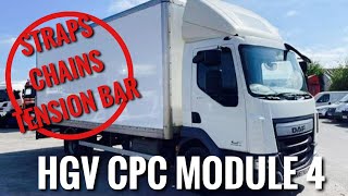 HGV  Lorry Driver CPC  Module 4 Test 2024 Straps amp Chains [upl. by Yeclehc60]