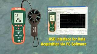 Extech CFM ThermoAnemometer Showcase Video [upl. by Beauregard]