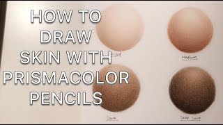 How To Draw Skin Using Prismacolor Pencils [upl. by Aitsirk]