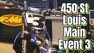 2024 St Louis Supercross 450 SX Main Event 3 [upl. by Richard]