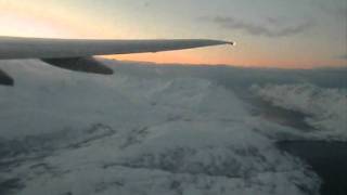 SAS Scandinavian Airlines SK4417 Tromsø  Oslo Takeoff amp Landing [upl. by Eenaffit]