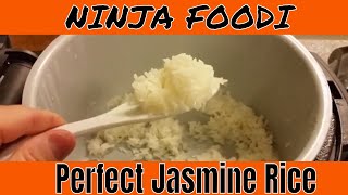 Perfect Jasmine Rice Every Time Ninja Foodi [upl. by Nohsed]