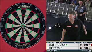 Robert Grundy vs Jarred Cole  UK Open 2024  PDC Darts Full Match Replay [upl. by Naivatco]