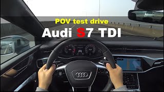 2021 Audi S7 30 TDI Quattro POV test drive [upl. by Spoor]