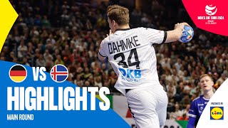 Their first Main Round win  Germany vs Iceland  Highlights  Mens EHF EURO 2024 [upl. by Enitsenrae135]