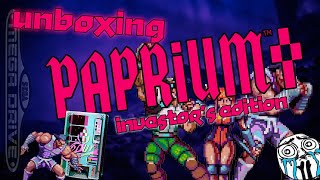 Unboxing PAPRIUM INVESTORS EDITION  Sega Mega Drive version [upl. by Devy]