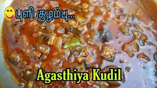 வெண்டைக்காய் கார குழம்பு புளி குழம்பு Vendakkai Puli Kulambu [upl. by Wallford132]