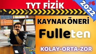 Fulleten TYT FİZİK KAYNAK Önerisi KolayOrtaZor  2022 YKS [upl. by Bauer]