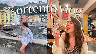 Sorrento Italy vlog pt 1  best restaurants exploring sorrento amp pompeii  Alice Hope [upl. by Shane399]